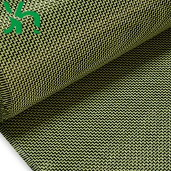 3K280gW pattern/double twill carbon fiber blend fabric, black 3K carbon fiber + yellow Kevlar, for surface decoration