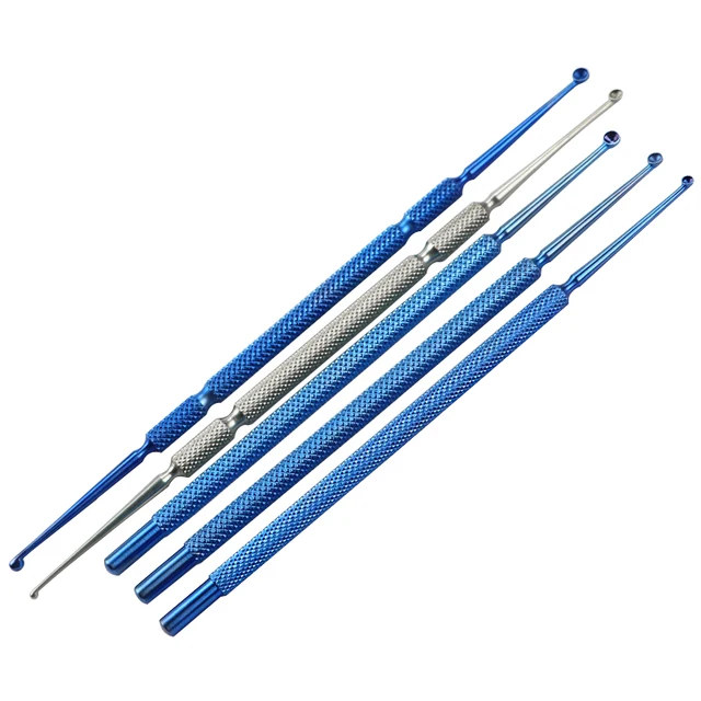 Rozmiar S/M/L Mikroskopijne instrumenty okulistyczne ze stali nierdzewnej Kista z gruczołu tarsalnego Pęseta meyerhoefer chalazion curette