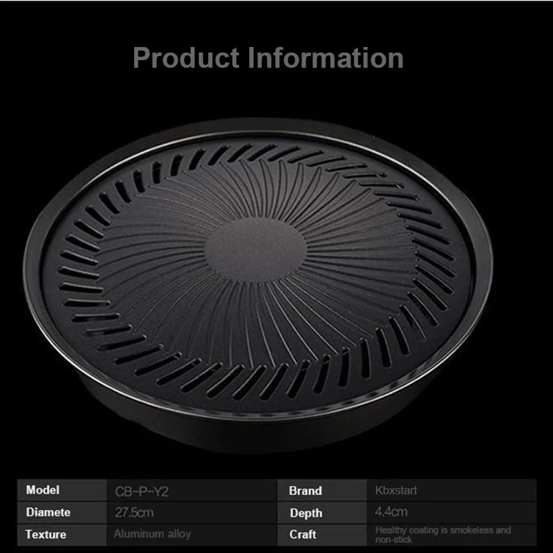 Korean Smokeless Barbecue Grill Pan Gas Non-Stick Gas Stove Plate Electric Stove Baking Tray BBQ Grill Barbecue Tools Barbacoa