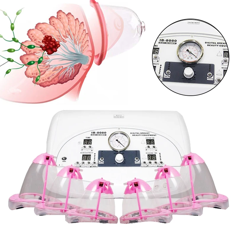 Breast Care Vacuum Therapy Machine Vacuum Breast& Buttocks Enlargement Machine Vibration Massage Body Cupping Therapy