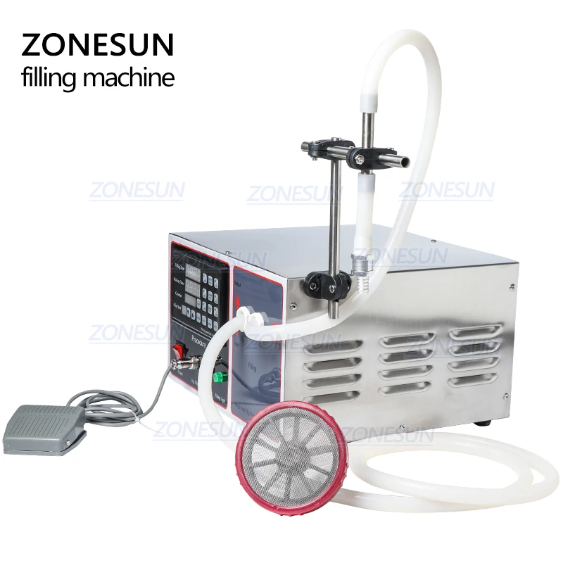 Zonesun GZ-GFK17A máquina de enchimento semi automático máquina de lavar roupa óleo leite enchimento água beverager