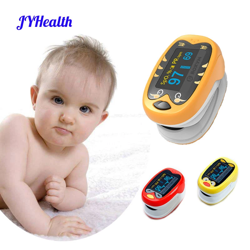 JYHealth Baby Finger Pulse Oximeter Pediatric Oximetro pediatrico De Dedo OLED Rechargeable Neonatal Children kids Pulsioximetro