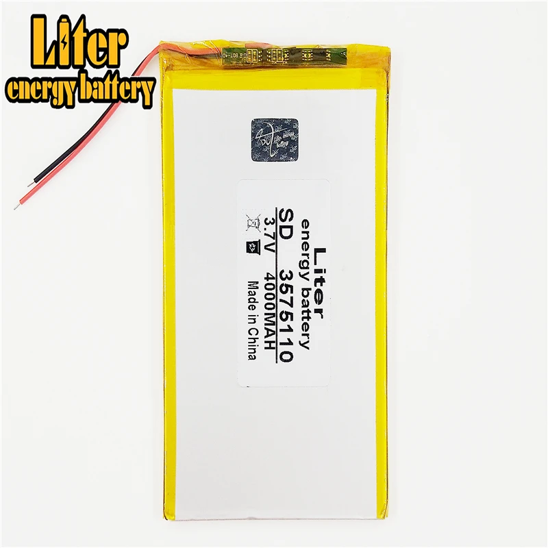 

3575110 Tablet battery capacity 3.7V 4000mA Universal Li-ion battery for tablet pc 7 inch 8 inch 9inch