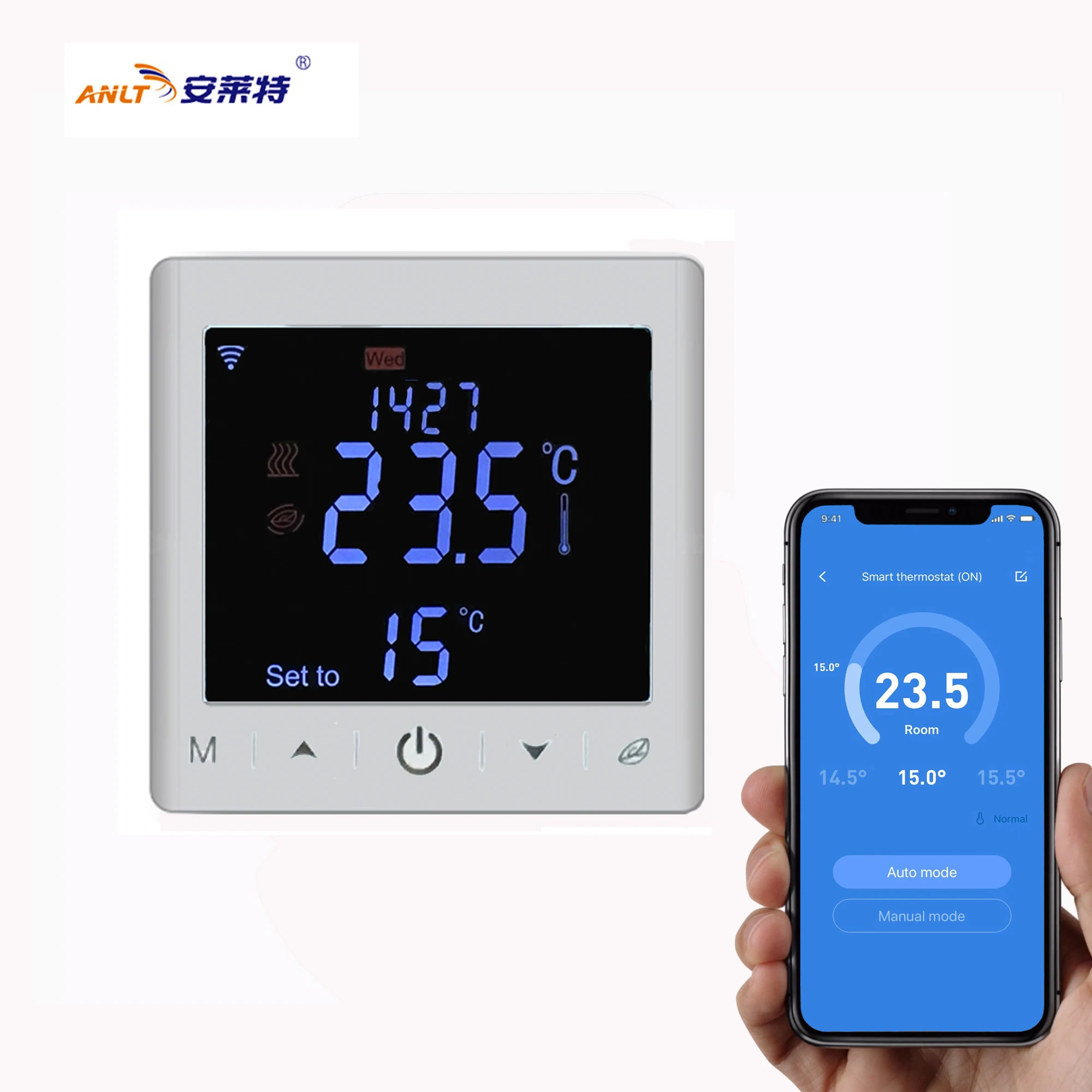 Wifi Touch Thermostat Controller For Electric Underfloor Tile Heating