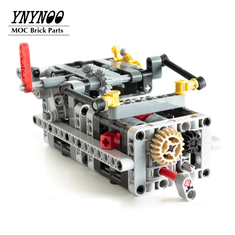 NEW MOC Bulk Parts High-Tech 8 SPEED SEQUENTIAL GEARBOX Educational Building Blocks Bricks DIY Toys Compatible with 6829