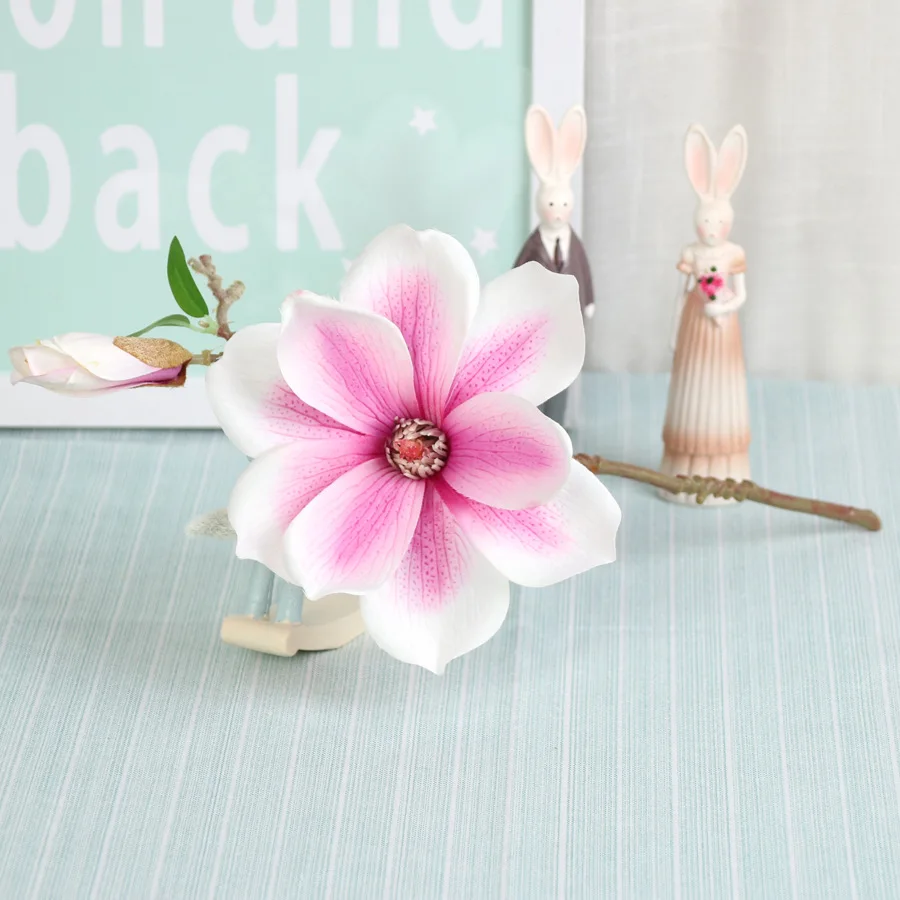 

Artificial Silk orchid branch, mini magnolia, fake flower, wedding decoration, living room, farmhouse, home, 5 pcs/lot