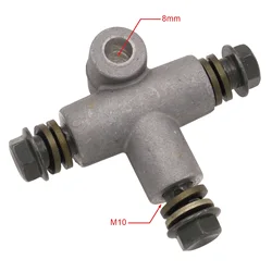Hydraulic Brake Hose Pipe Coupling Fitting Tee Connector 3way Adapter with M10*1.25mm Screw for Motorcycle Dirt Pit Bike ATV
