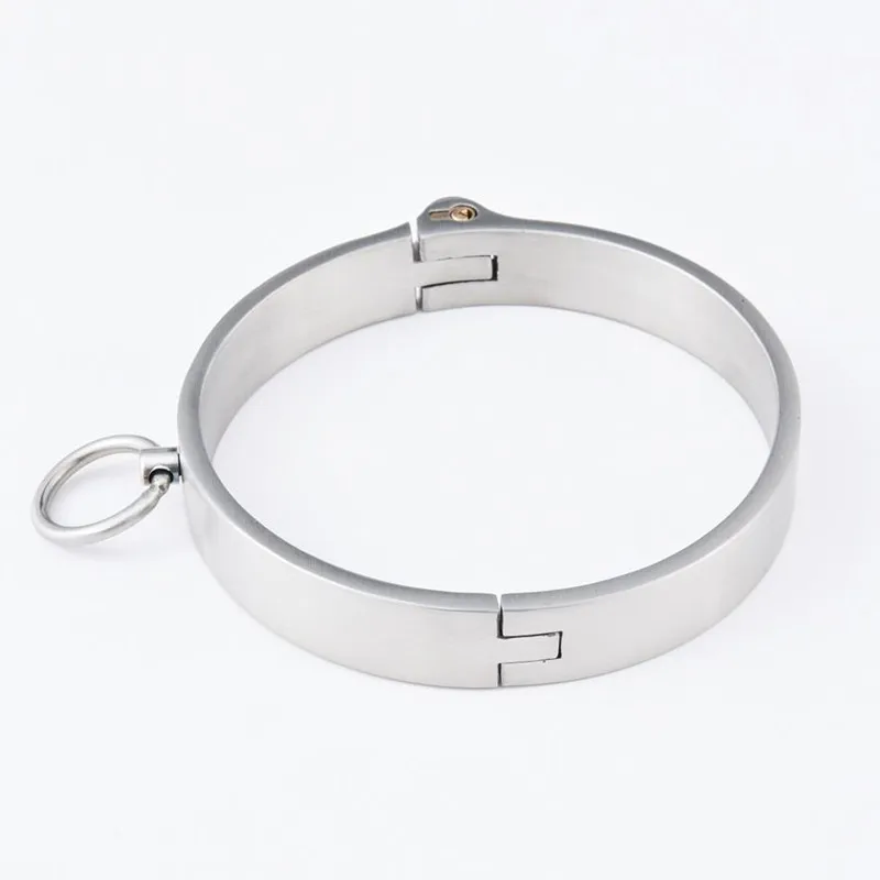 304 Stainless Steel Lockable Lock Neck Collar Slave Bdsm Bondage Restraint Erotic SM Adult Games Sex Toys For Couples Woman Men