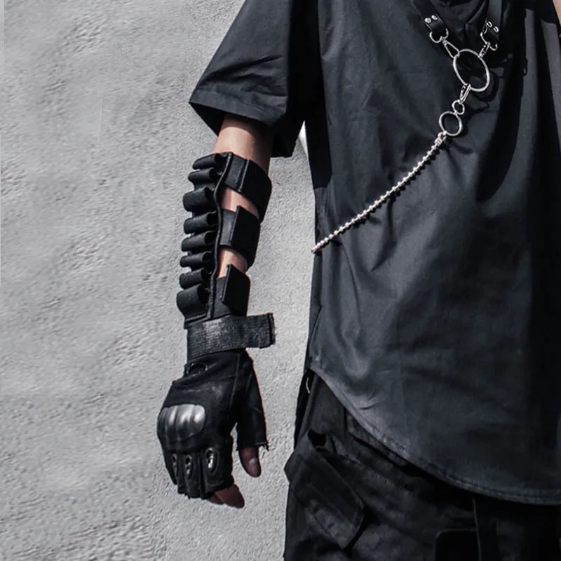 Hip Hop Dark Tactical Function Arm Ring  Hip Hop Sports Street Knee Pads Apparel Accessories Men Techwear