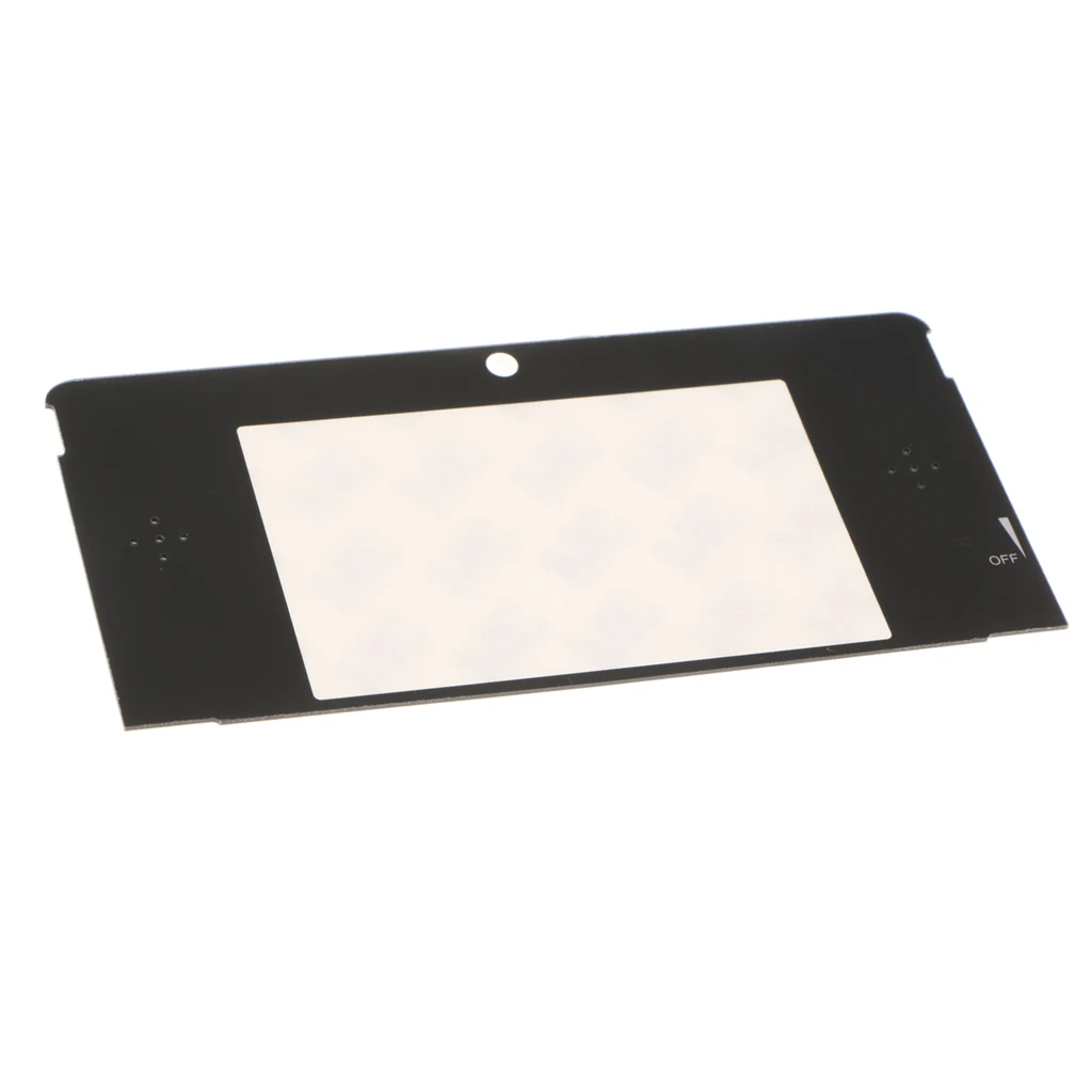 Pantalla de cristal para Nintendo 3DS, cubierta de espejo superior, placa frontal