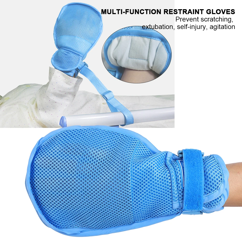 

Detachable Restraint Glove Paralyzed Patient Elderly Anti Scratch Injury Constraint Glove Fixing Strap Hand Infection Protector