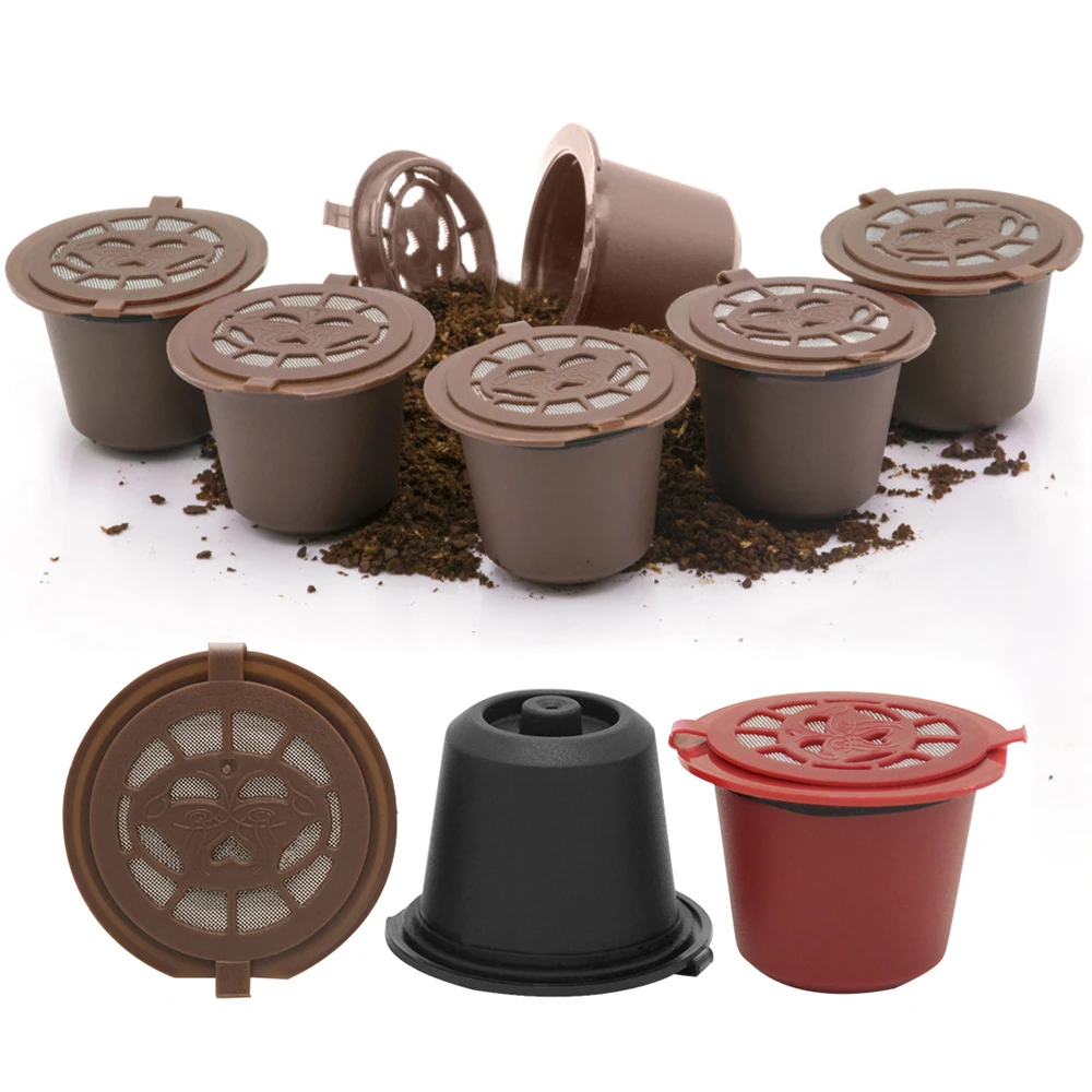 Image of 1pc Wiederverwendbare Kaffee Filter Kapsel Tassen Filter Nachfüllbare Kaffee Kapseln Shell Tasse Kaffee Zubehör für Nespresso Maschine