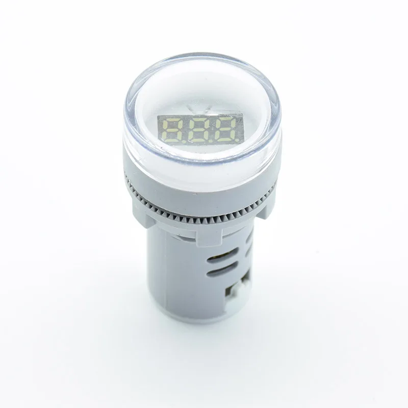 Indicador de voltaje de 22mm, 60-500V CA, LED Digital, lámpara de señal, voltímetro, luces, probador, rango de medición combinado