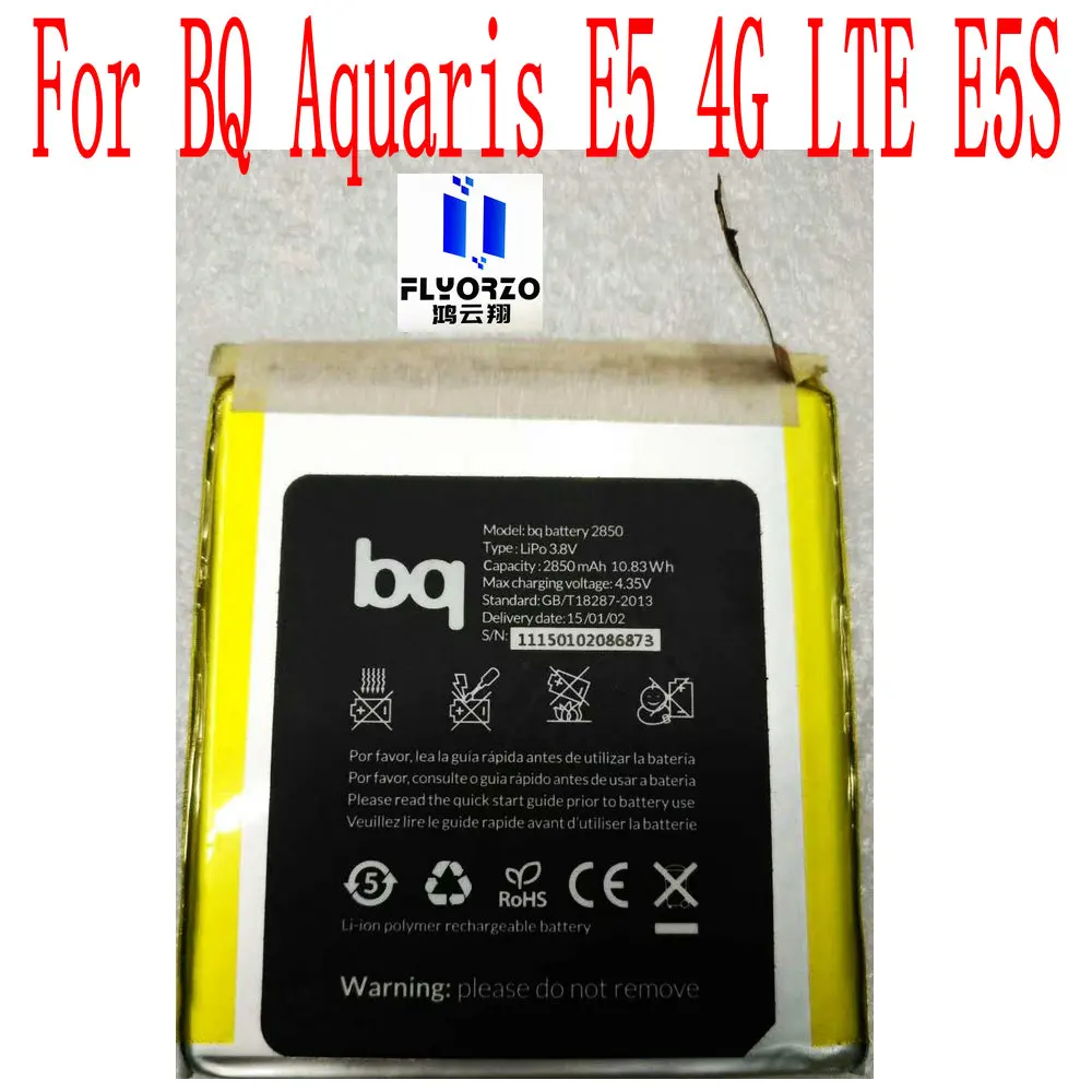 Brand New Original 2850mAh bq battery 2850 Battery For BQ Aquaris E5 4G LTE E5S Mobile Phone