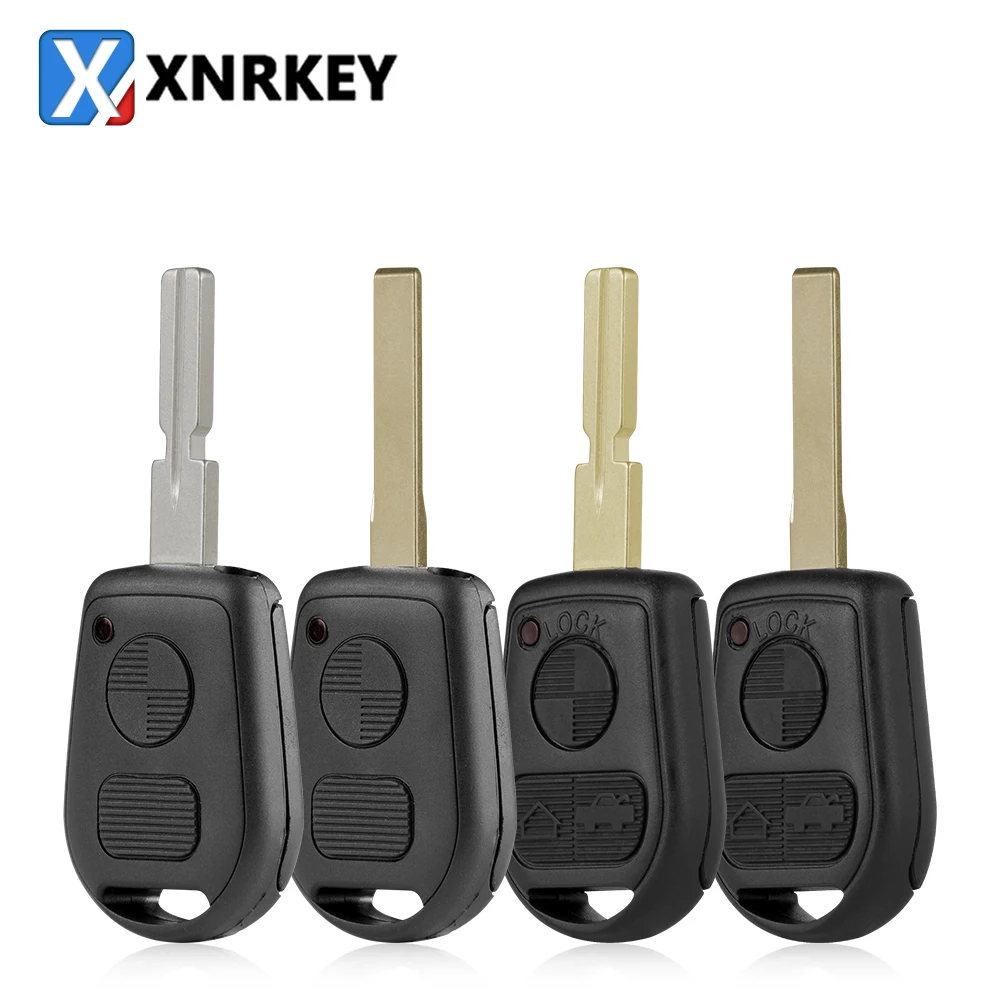 XNRKEY 2/3 Button Car Remote Key Shell HU58/HU92 Blade for BMW E31 E32 E34 E36 E38 E39 E46 Z3 Key Case Cover Replacement