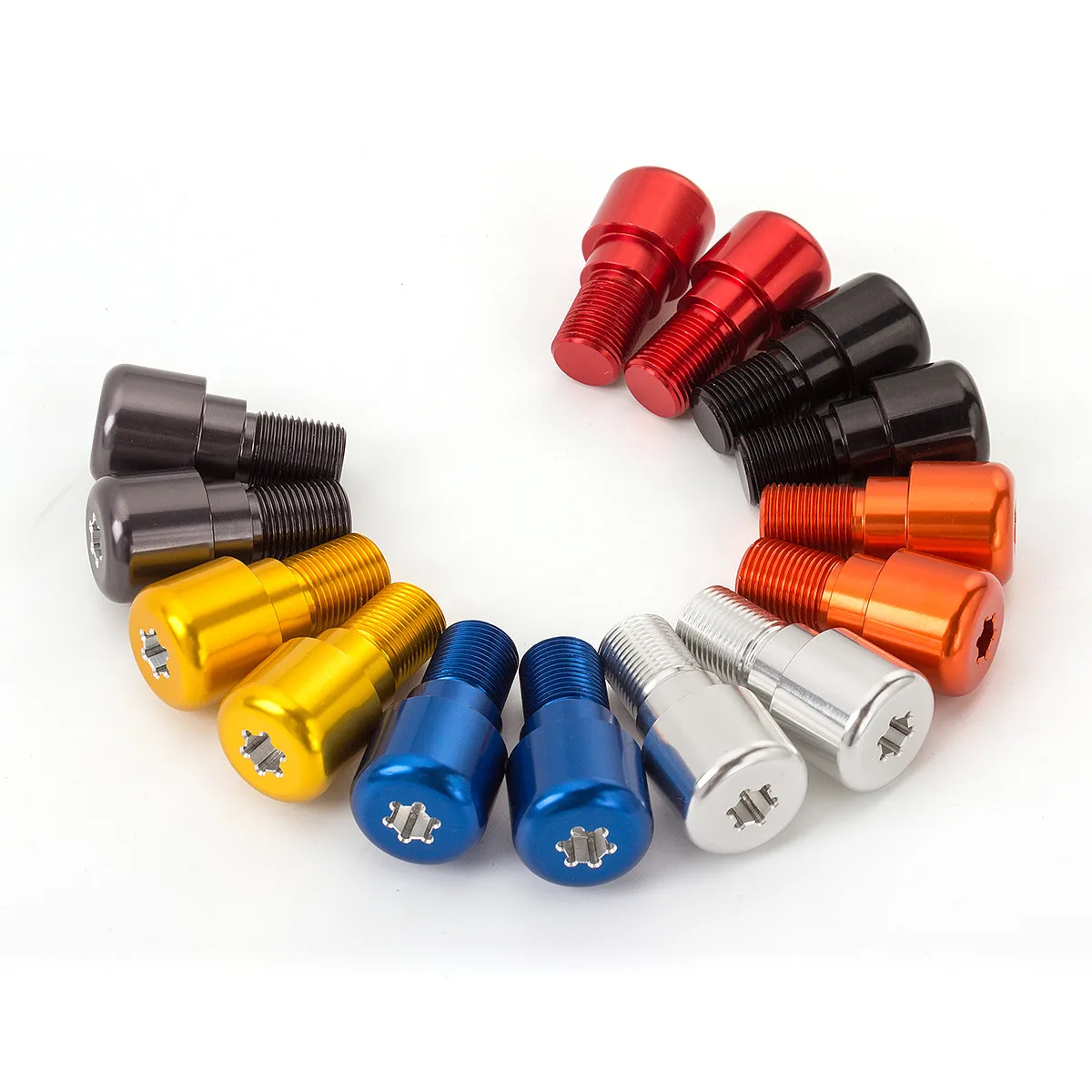 Motorcycle Handlebar Counterweight Grips Ends 7/8