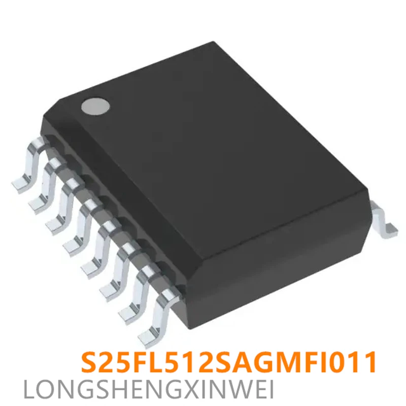 1PCS New Original S25FL512SAGMFI011 S25FL512 Patch SOIC-16 Flash Memory Chip
