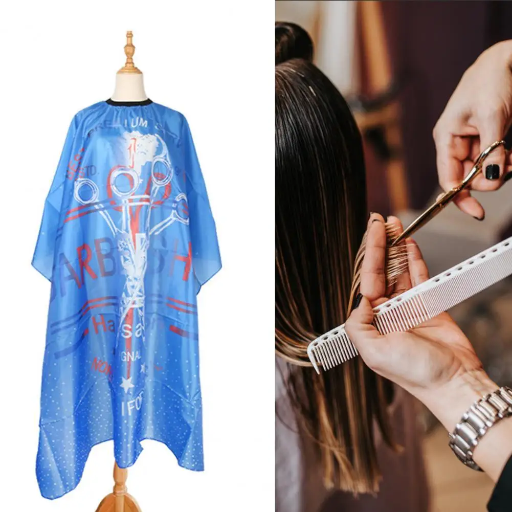 

140cmx160cm Hair Dresser Supplies Hairdresser Gown Daily Hair Cape Comfortable Waterproof Synthetic Hair Dresser Apron for Adult