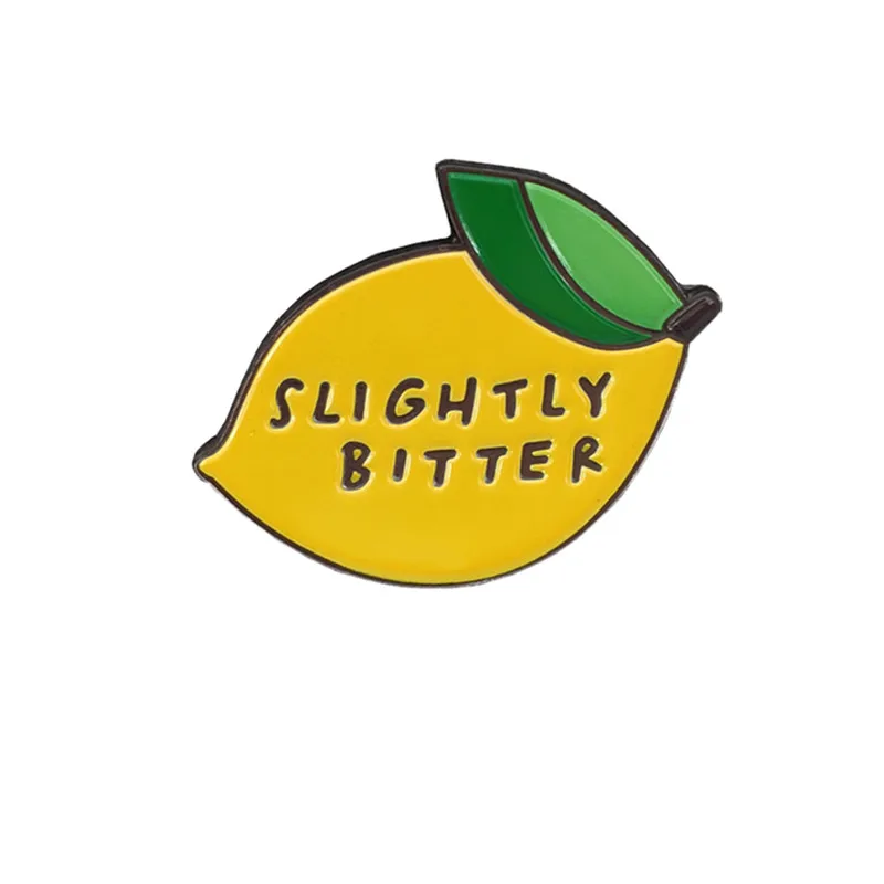 Custom Soft Enamel Pins Fashionable Wear Brooch Yellow Lemon Badge For Decor Welcome to Send Us Your Logo Any Qty Any Design