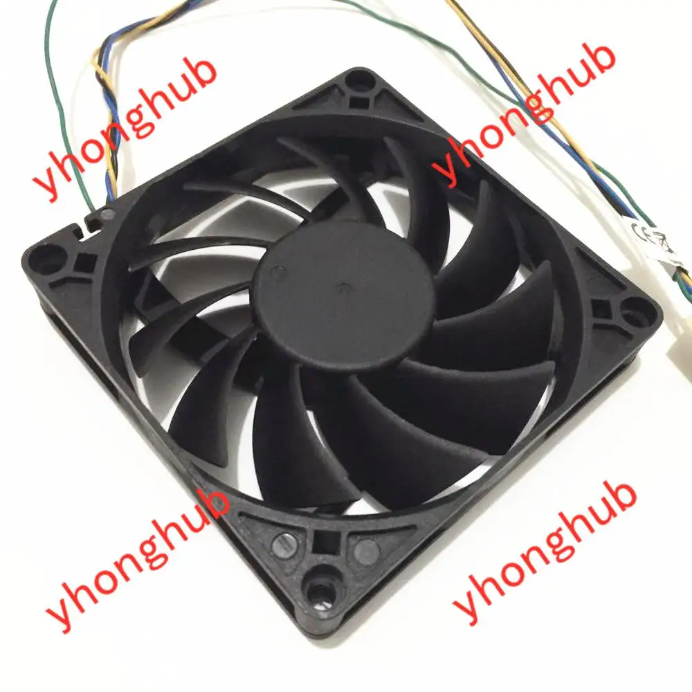 Everflow R128015BU DC 12V 0.50A 80x80x15mm 4-Wire Server Cooling Fan