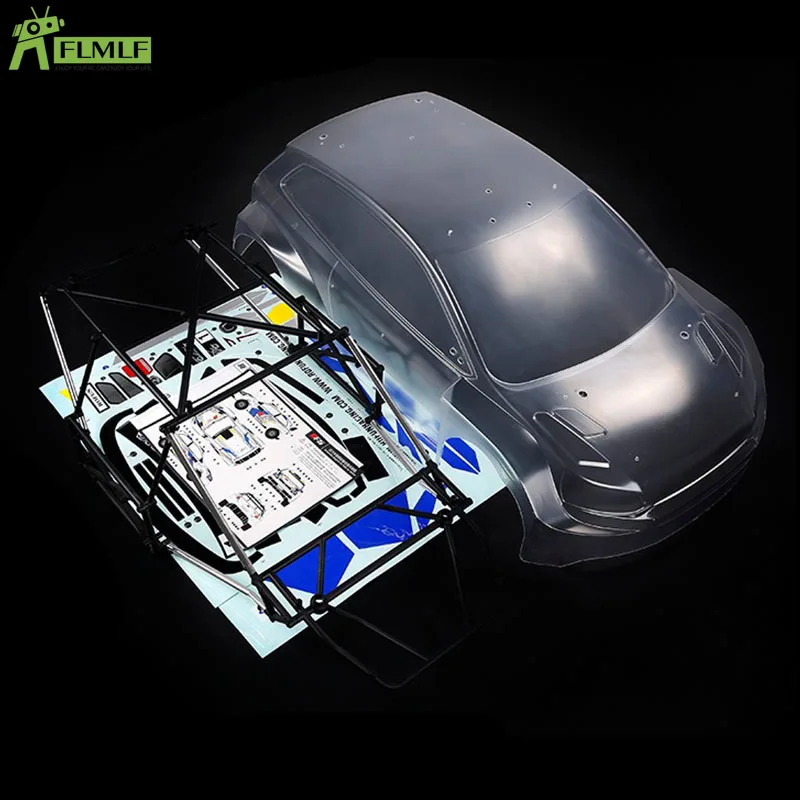 Body Shell Kit with Anti-roll Cage Fit for 1/5 ROVAN ROFUN RF5 WRC Rally Rc Car Games Toys Parts