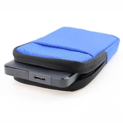 Sac de rangement de poche pour disque dur, étui en poudre, super oligantichoc, eau, poussière, rayures, vert, étui de transport, HDD, SSD, 2.5 pouces