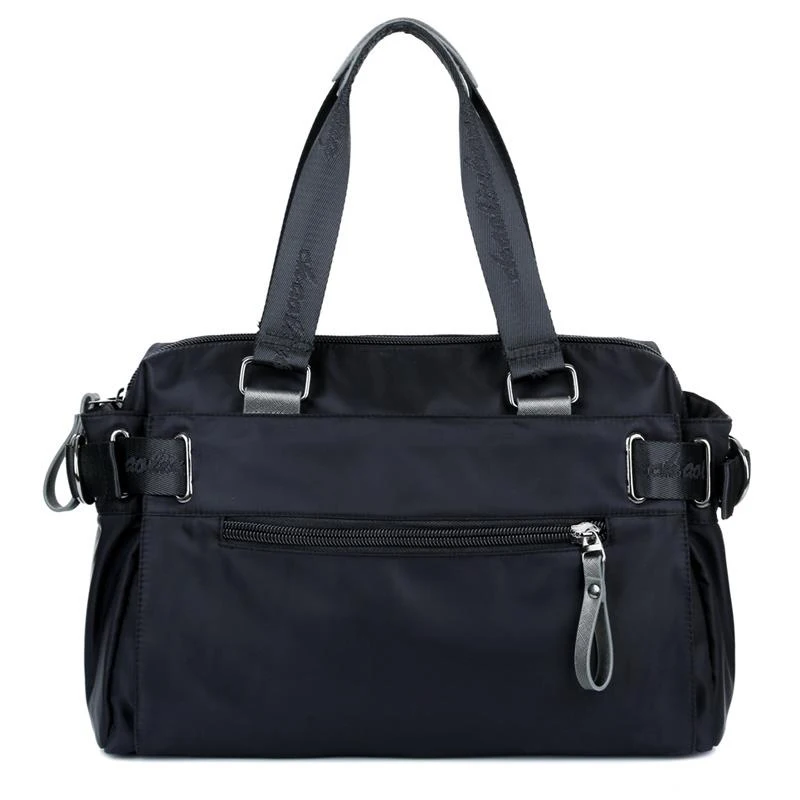 Imagem -04 - Único Ombro Bolsa do Mensageiro Nylon Impermeável Macio Lavado Bolsa com Zíper Cor Sólida Viagem Crossbody Bolsa Boa Qualidade Top Venda