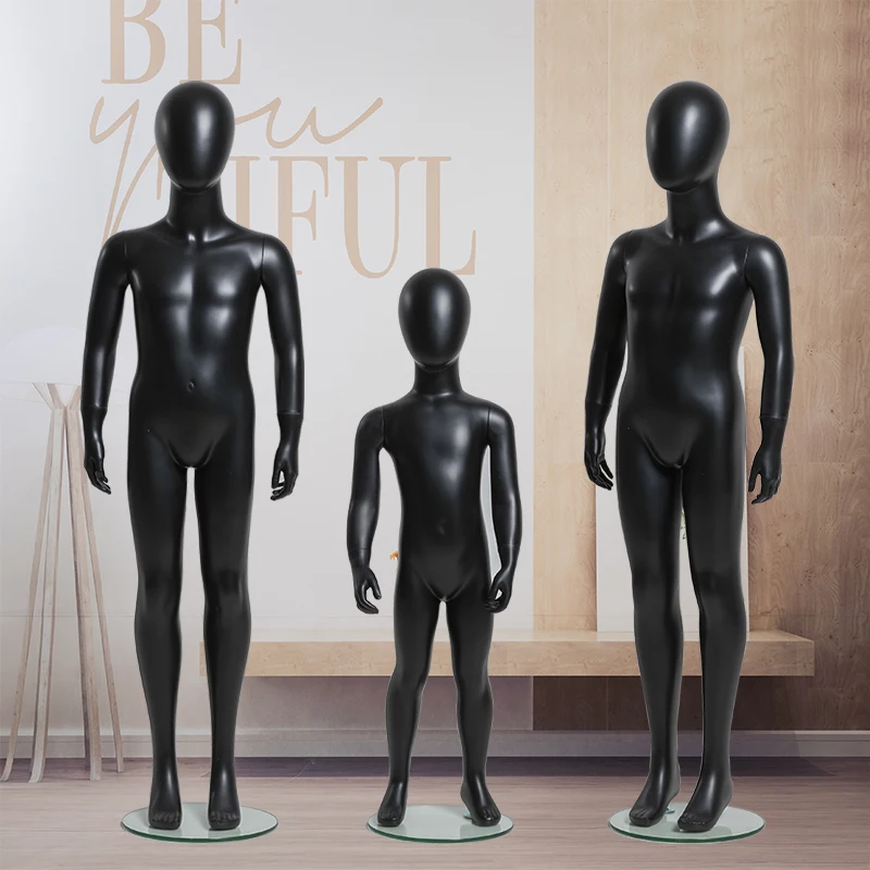 Dumb Black Children Model Full Body Children Mannequin Children Dummy Display