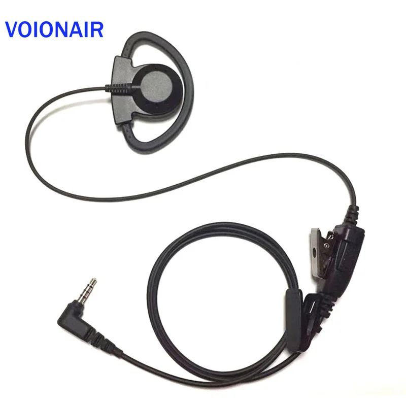 VOIONAIR 10pcs/lot D Hook Over Ear Hook Earphone Earpiece Headset Speaker For Yaesu FT-2DR FT-3DR FT-70DR FT-60R