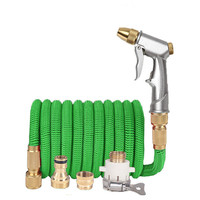 Garden Supplies Magic Hose Expandable Flexible Plastic Water Pipe Drip Irrigation Watering Hose High Pressure Car Wash Spray Gun