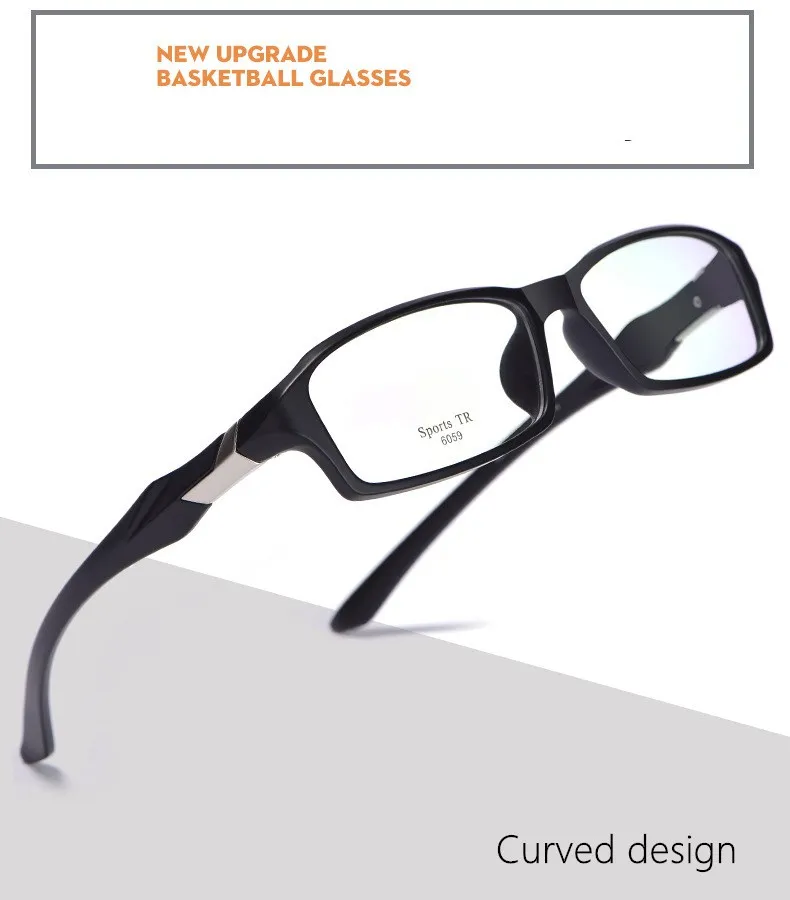 YIMARUIL Basketball Glasses Sports Myopia Full Frame Ultralight Prescription Glasses Anti-collision Running Goggles Men 6059