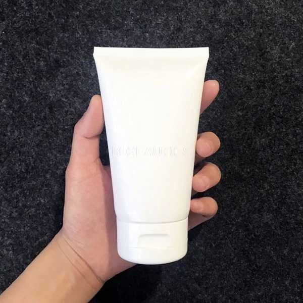 150g Empty White Soft Tube Facial Refillable Portable Traveling Tubes Squeeze Cosmetic Containers Cream Lotion Plastic Bottles