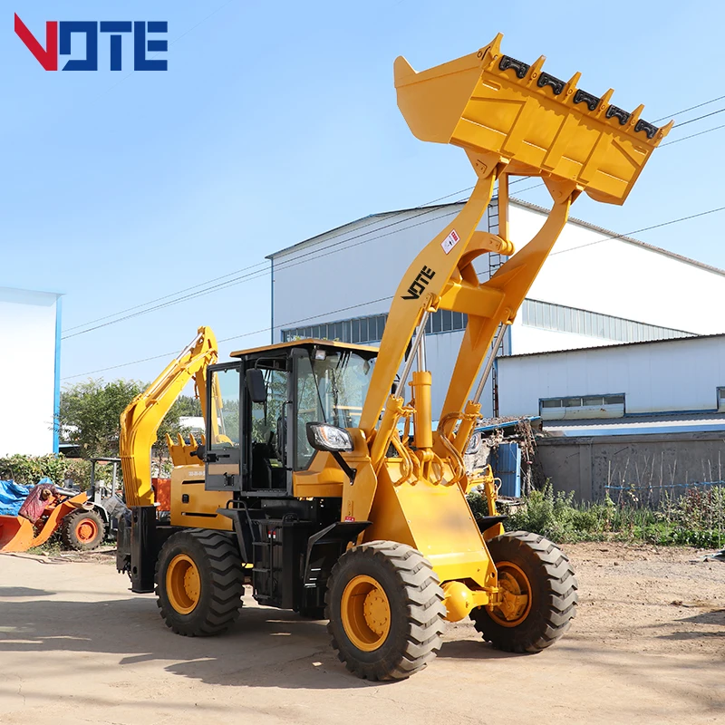 Diesel Wheel Multi-purpose New Mini Backhoe Loader 2 Ton For Sale Strong Off-road Driving Capability