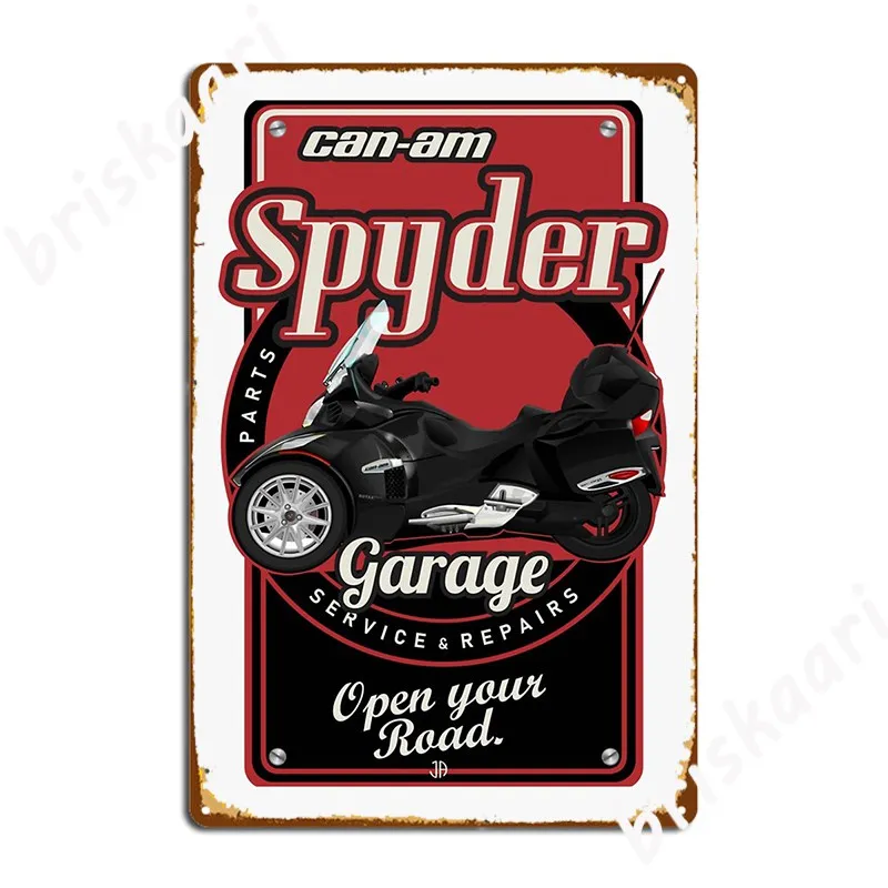 Can Am Garage Sig Perfect Gift Metal Plaque Poster Vintage Wall Mural Kitchen Poster Tin sign Posters