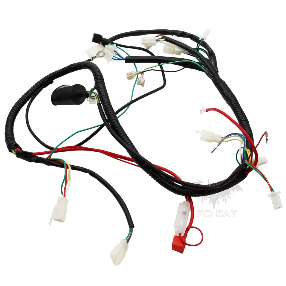 Electrical Wiring Harness Wire Loom for GY6 125cc 150cc ATV Quad Moped Scooter Sunl Roketa