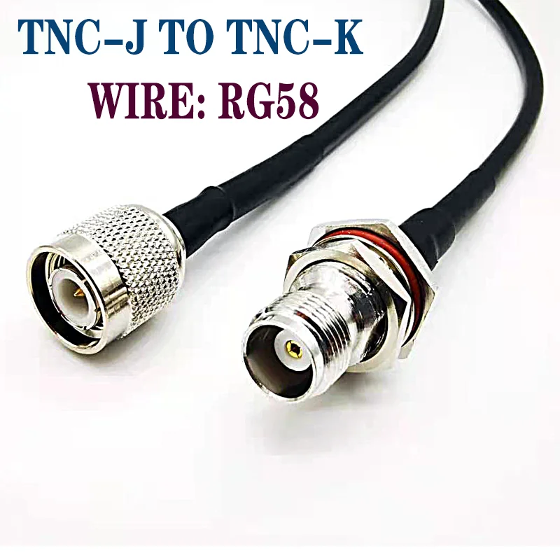 TNC MALE TO TNC FEMALE RG58 RF EXTENSION, transfer feeder, network equipment connection RG50-3 cable