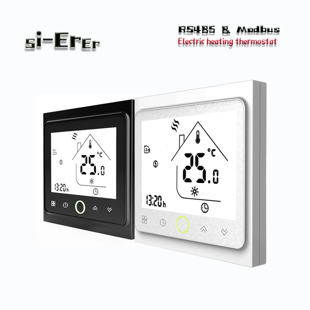 RS485&MODBUS electric floor heating temperature controller,16A 24VAC 95-240VAC