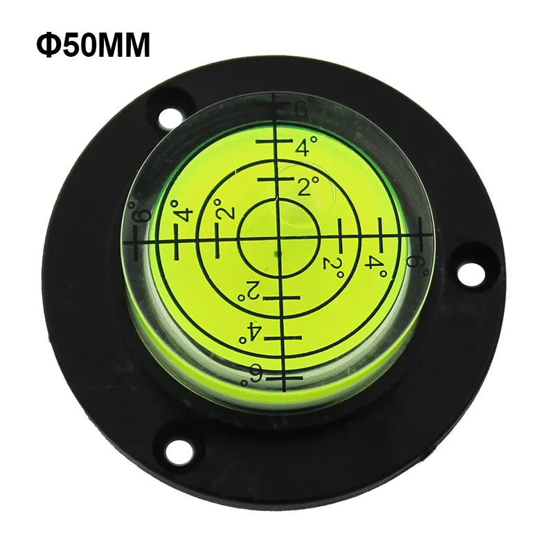 QASE Round Spirit Level Bubble Leveler with Mounting Holes Diameter 50mm-100mm Factory Direct Sales Customizable in Bulk