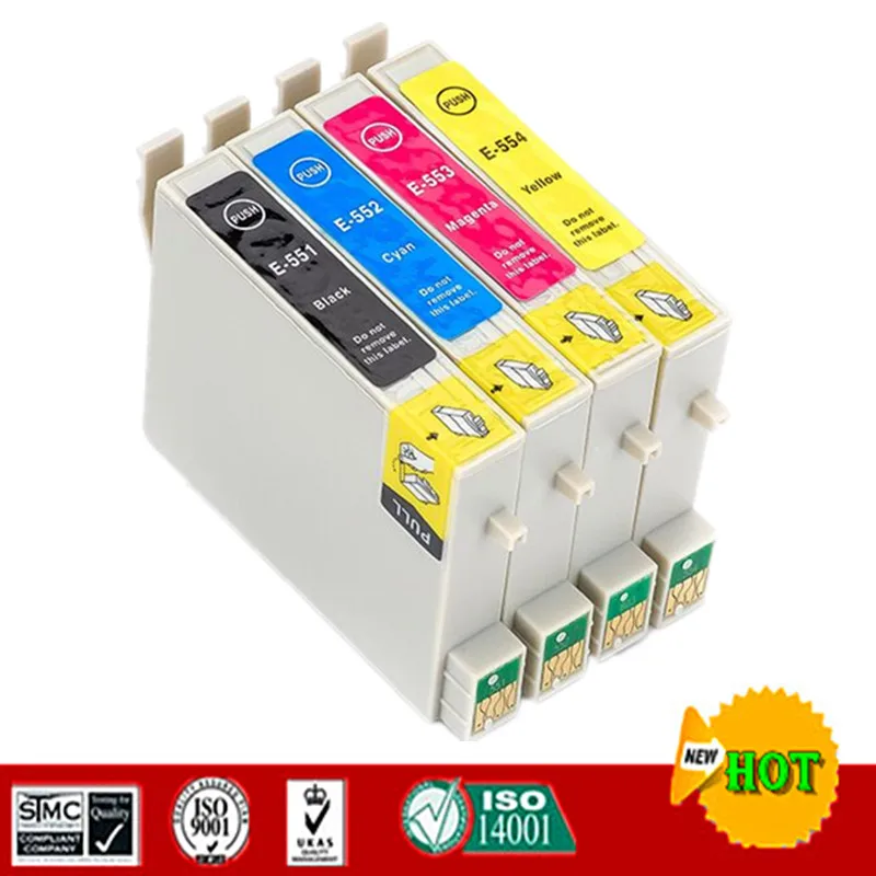 Compatible ink cartridges for T0551 - T0554 suit for Epson Stylus Photo RX420 RX425 RX520 R240 R245 etc.