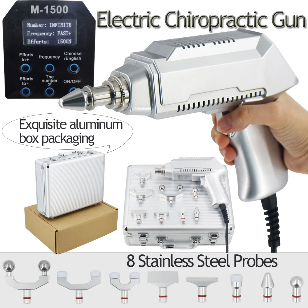 

1500N Electric Chiropractic Adjusting Tools Therapy Cervical Correction For Adjustable Massager Relaxation Massage Gun 2023 New