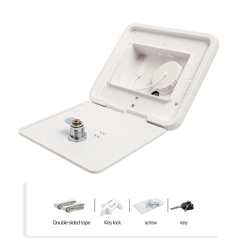 RV Square Water Inlet Filling Port With Pressure Filling Port Gravity Filling Port Hatch Water Box