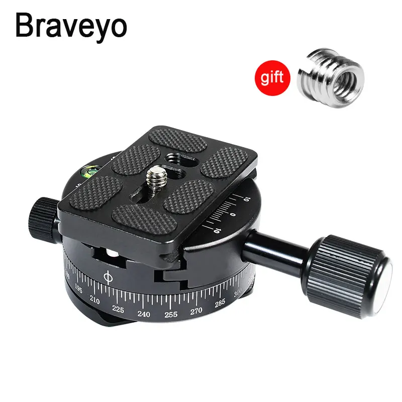 360 Degree Rotating Camera Clamp Panoramic Photo Tripod Monopod Mount Adapter Quick Release Plate Clamp For Arca Swiss Dslr