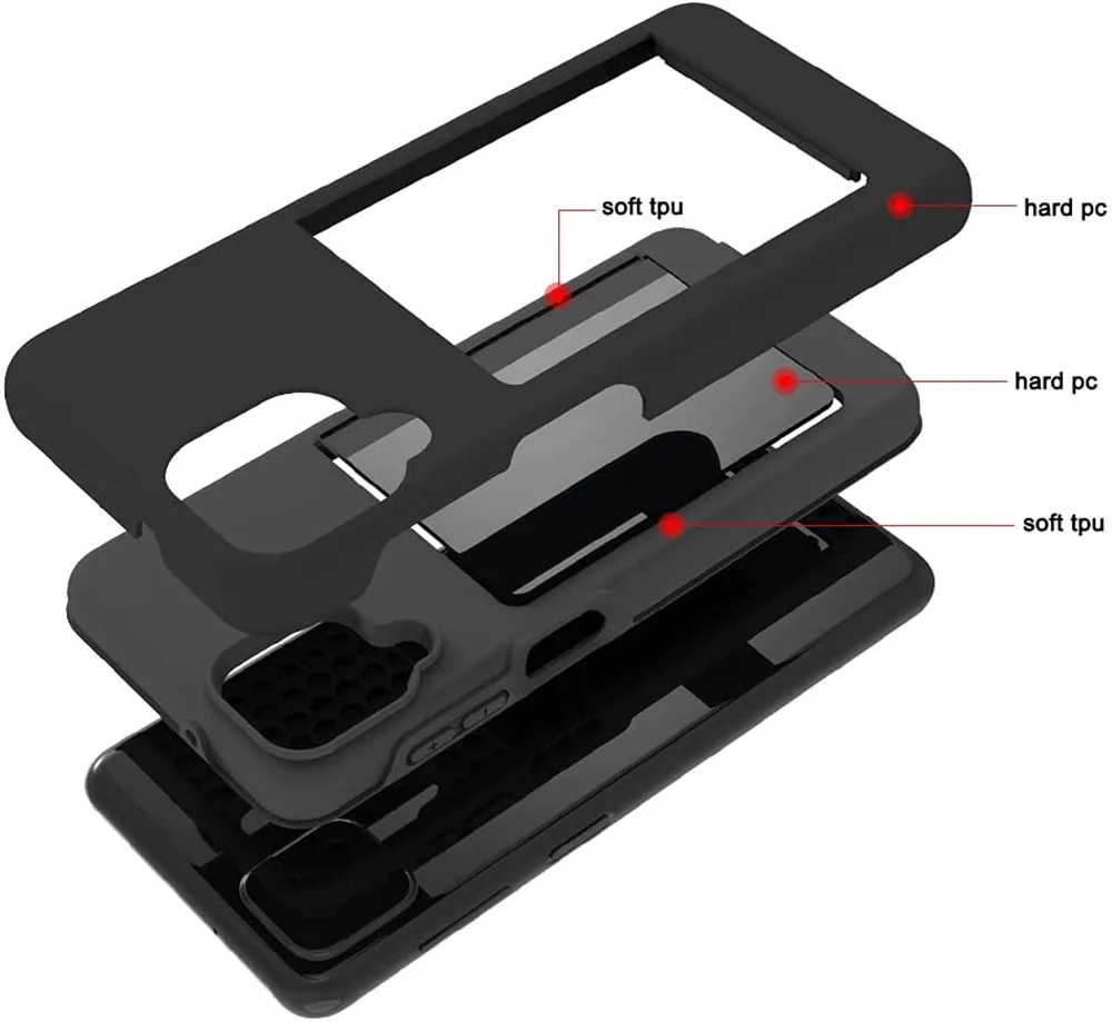 Case For Samsung A12 S21 S20 FE S22 Ultra S10 Plus Flip Door Hidden Pocket Anti-Scratch Cover For Galaxy A52 A72 5G Funda
