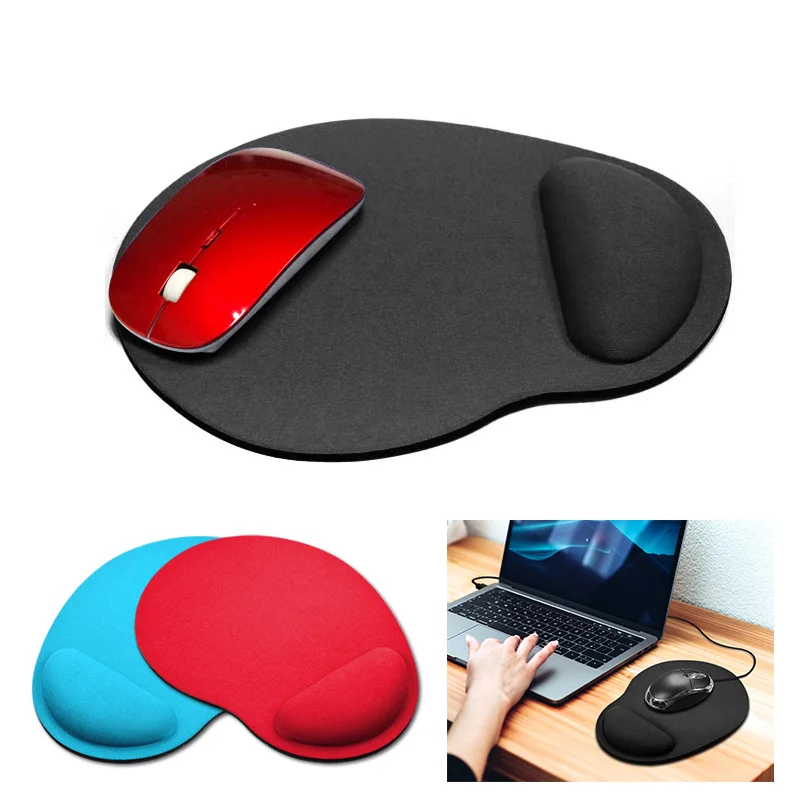 

Mouse Pad Mat Wristband Comfortable Mice Mat Solid Color Anti-Slip Wrist Support PC Laptop Computer EVA Sponge Games Mousepad