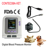 CONTEC 08A-VET Blood Pressure Monitor Portable Veterinary Digital Animal Electronic Sphygmomanomete PR Pulse Tester 6-11cm Cuff