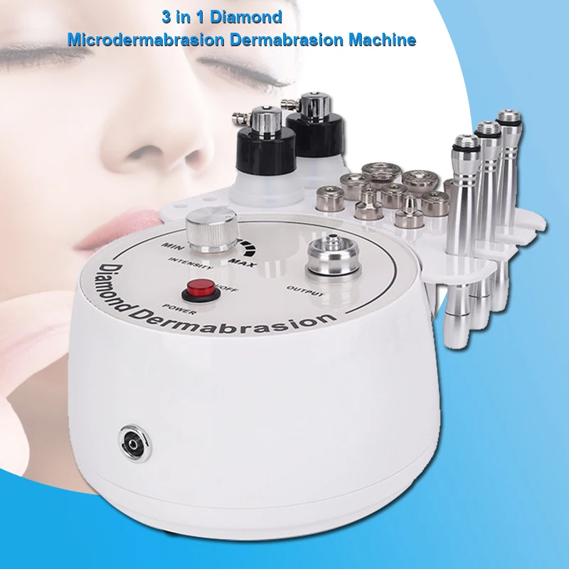 3in1 Vacuum Diamond Microdermabrasion Machine Facial Peeling Skin Care Wrinkle Blackhead Removel Water Spray Exfoliation Machine