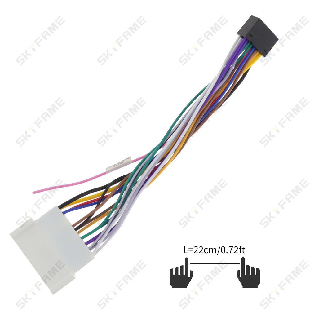 سلك إستيريو للسيارة من سكيفيم 16Pin لكابلات الكهرباء من هيونداي إلنترا سيراتو سانتافي