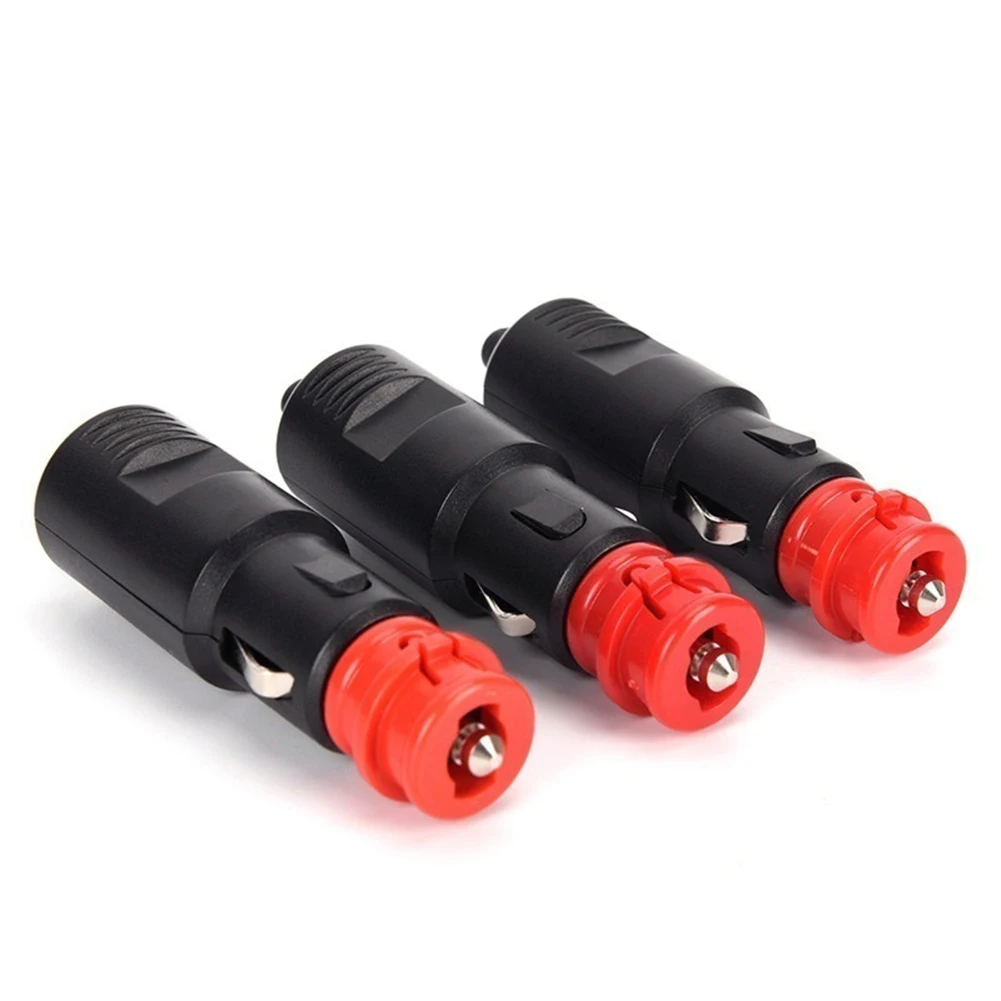 1/2/3Pcs Car Auto Lighter Male Plug Socket Adaptor Power Connection Car Accessories