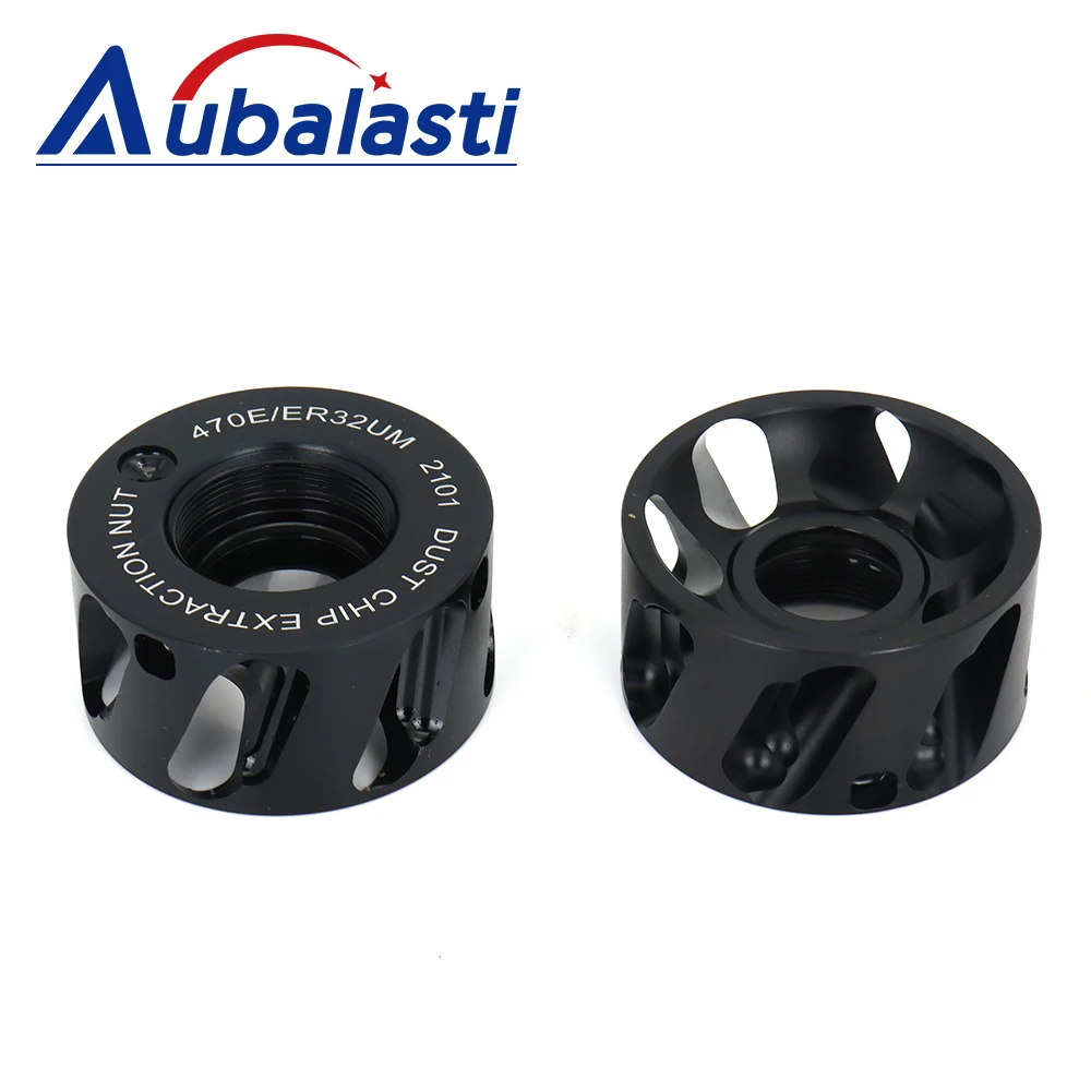 Aubalasti 1Pcs ER20 ER25 ER32 ER40 Vacuum Nut Speed 24000rpm Aluminum Anti-Rust Shock Absorption Professional Dust Removal Nut