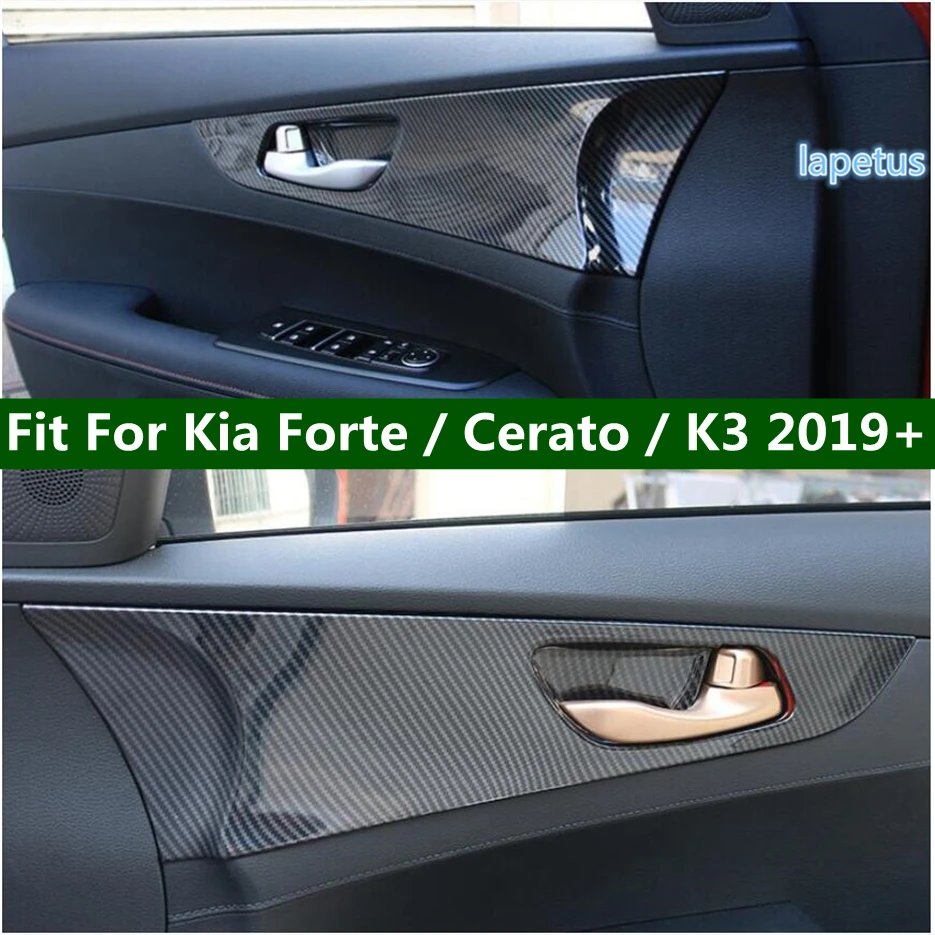 Inner Door Pull Handle Bowl Decoration Panel Protector Cover Trim Fit For Kia Forte / Cerato / K3 2019 - 2023 Car Accessories